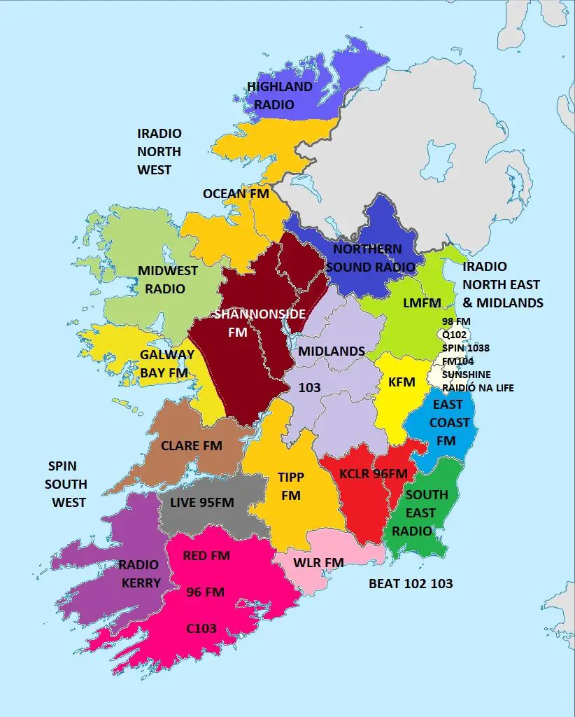 ireland map for kids