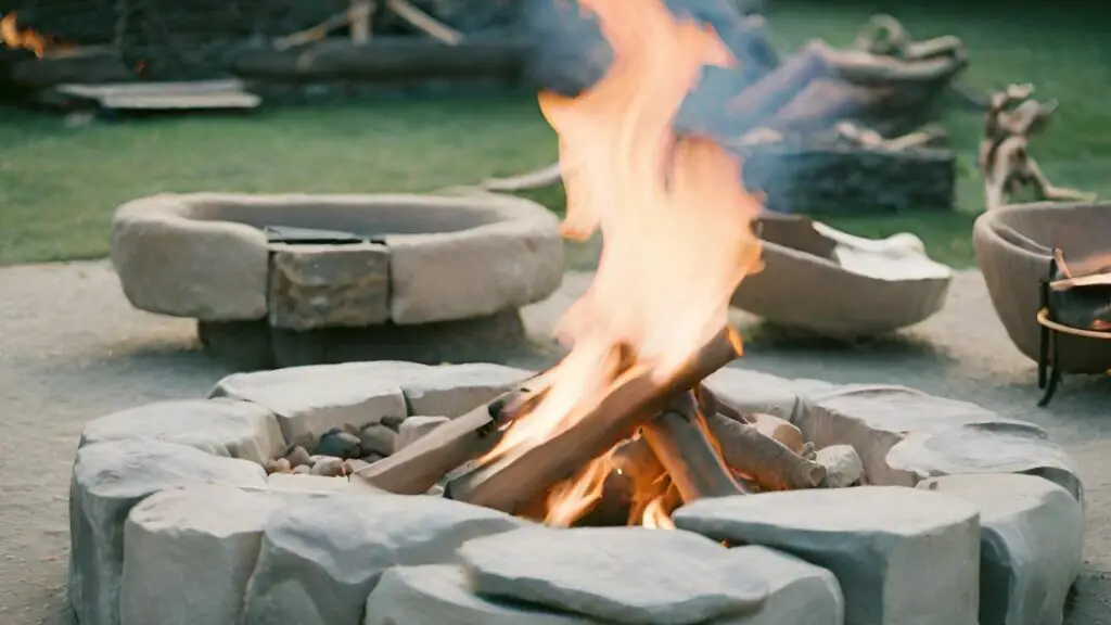 Stone age fire pit