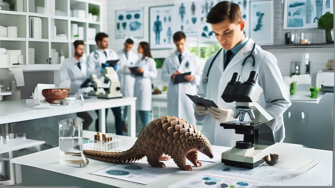 Pangolin in Scientific lab