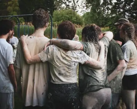 summer camp group photo