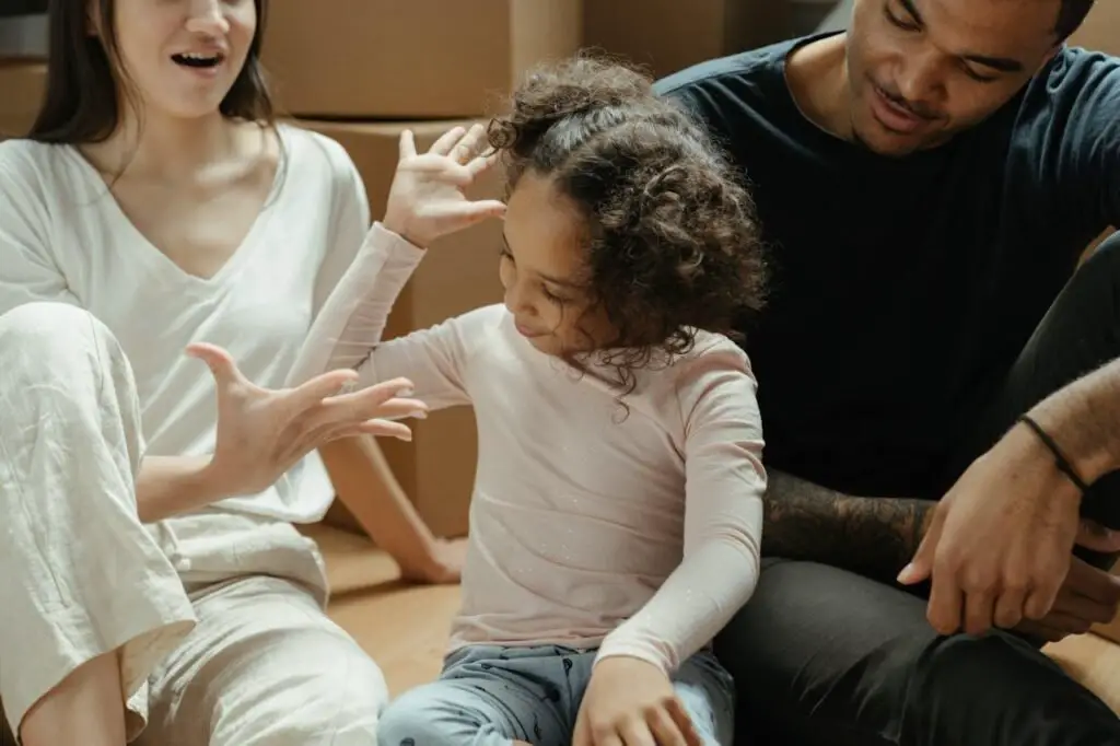 parents showing fun packing tips for kids 
