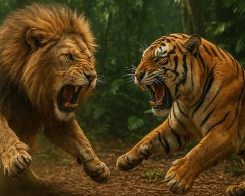 lion vs tiger