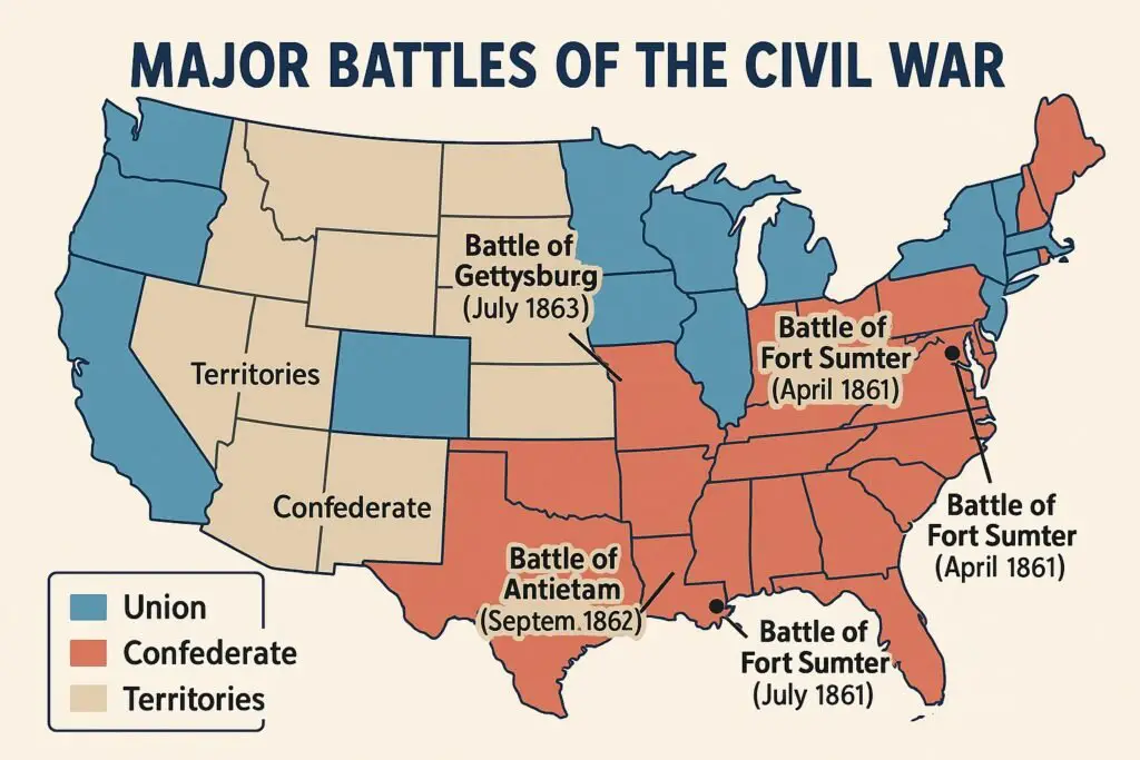 Major Battles of the Civil War